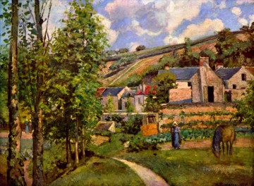 La ermita de Pontoise 1874 Camille Pissarro Pinturas al óleo